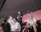 П.А. Рожков, А.А. Строкин посетили матч голбольного турнира XVI Паралимпийских летних игр между командной ПКР и сборной Канады
