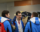 В.П. Лукин, П.А. Рожков в аэропорту Шереметьево встретились со сборной командой России по следж-хоккею по итогам чемпионата мира МПК в группе B